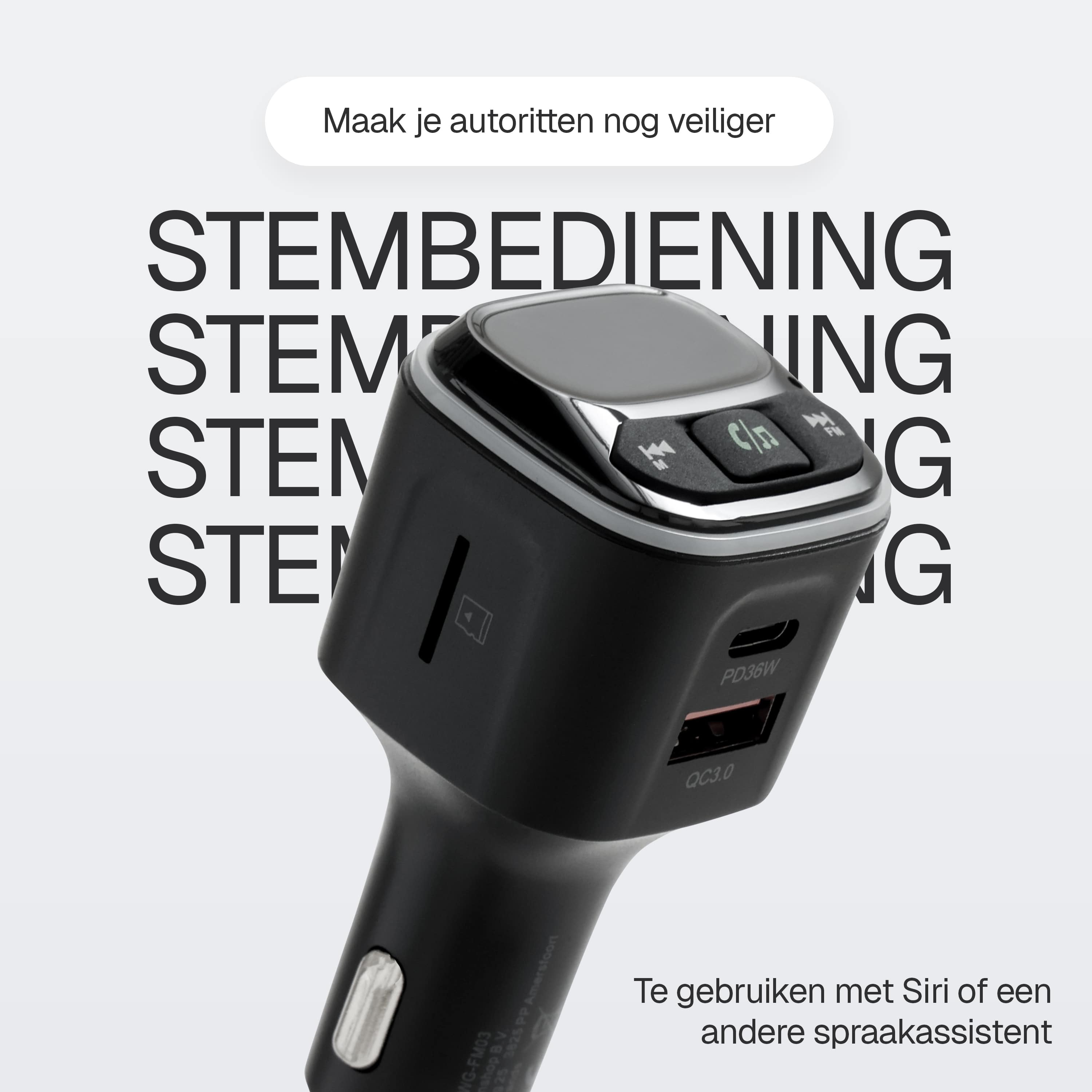 Wegman FM Transmitter met spraakbediening