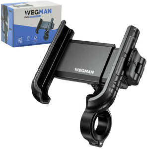 Wegman universele fiets telefoonhouder met stevige grip voor veilige smartphonebevestiging