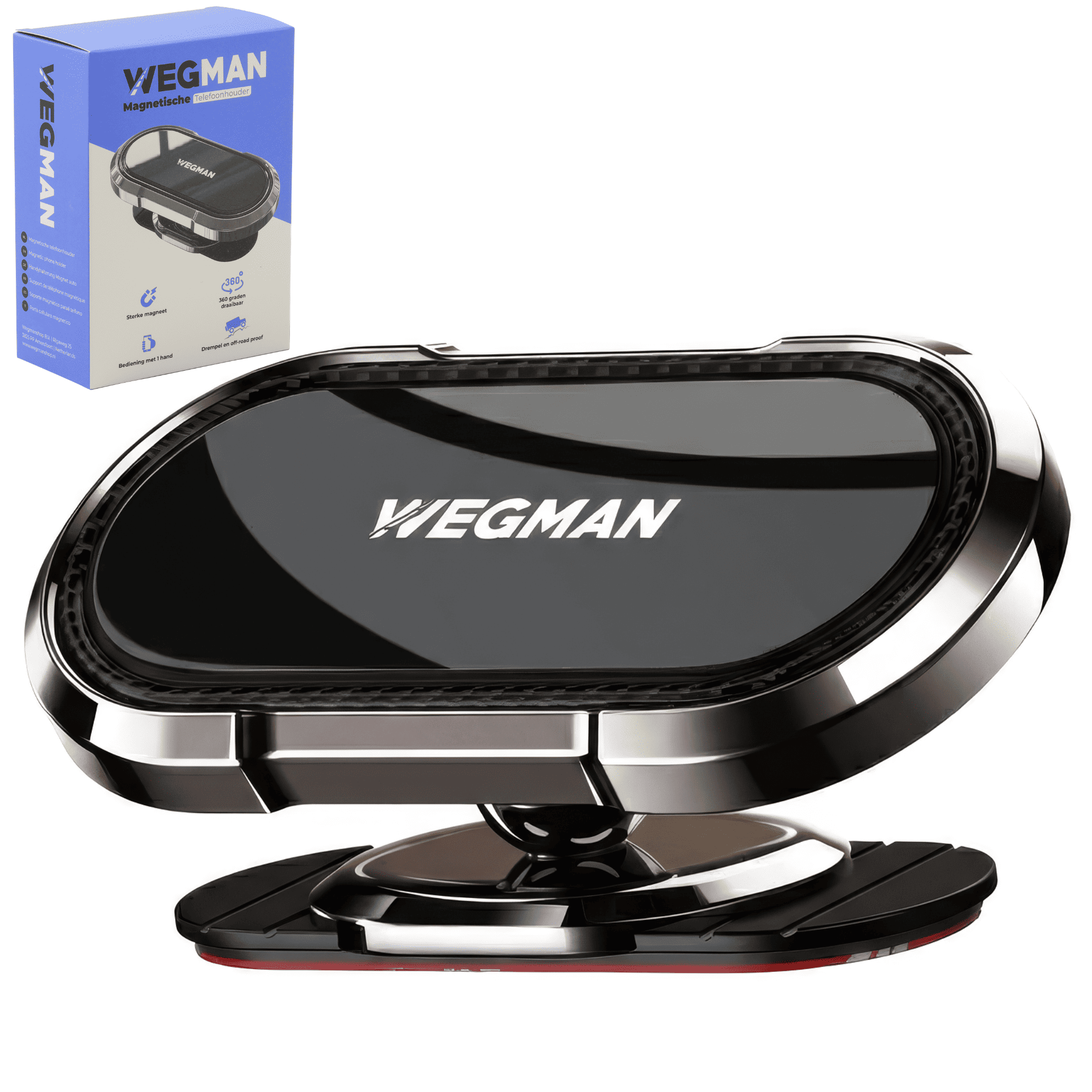 Wegman magnetische telefoonhouder met sterke magneet en aluminium design voor auto dashboard