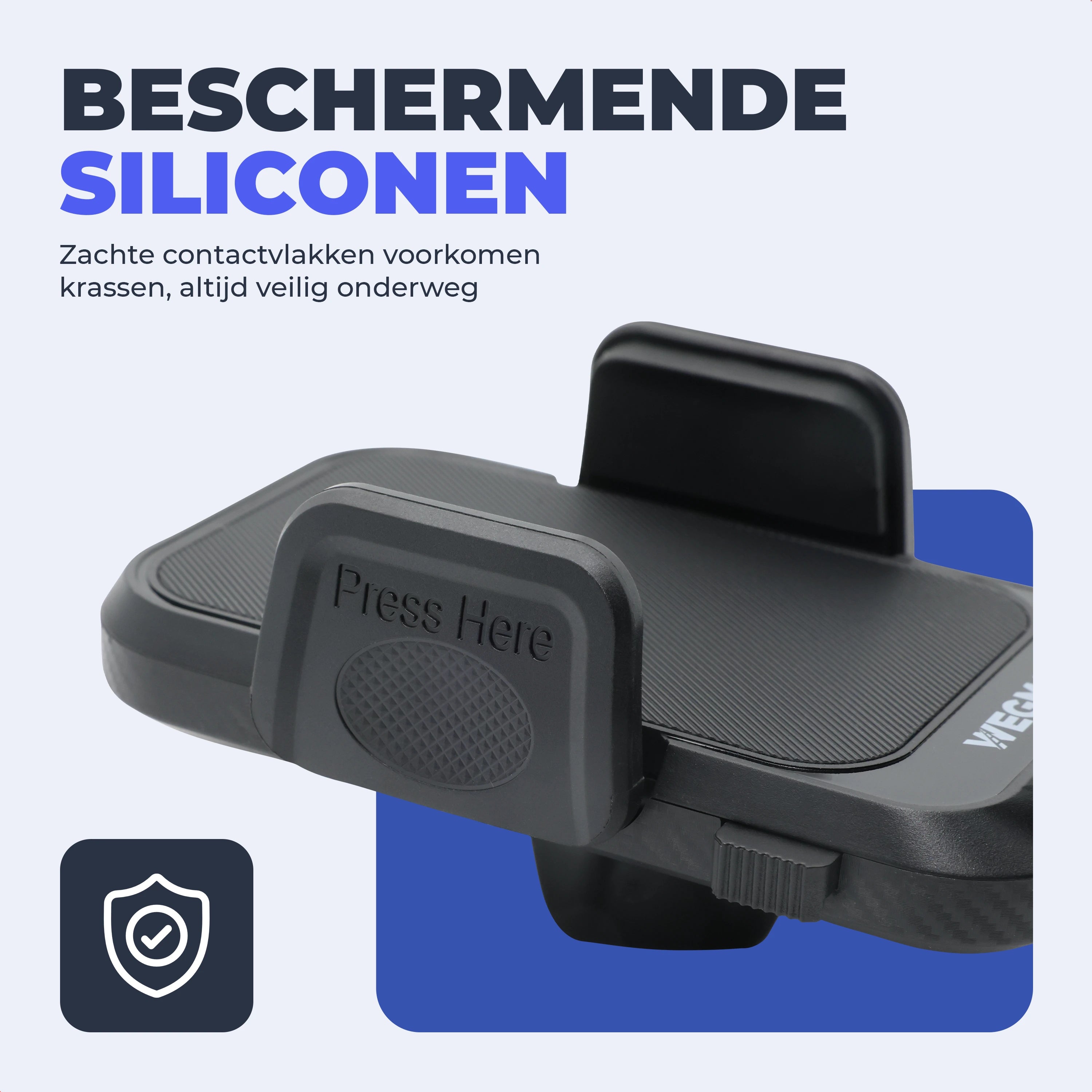 Beschermende siliconen klemmen Wegman telefoonhouder voorkomen krassen op smartphone