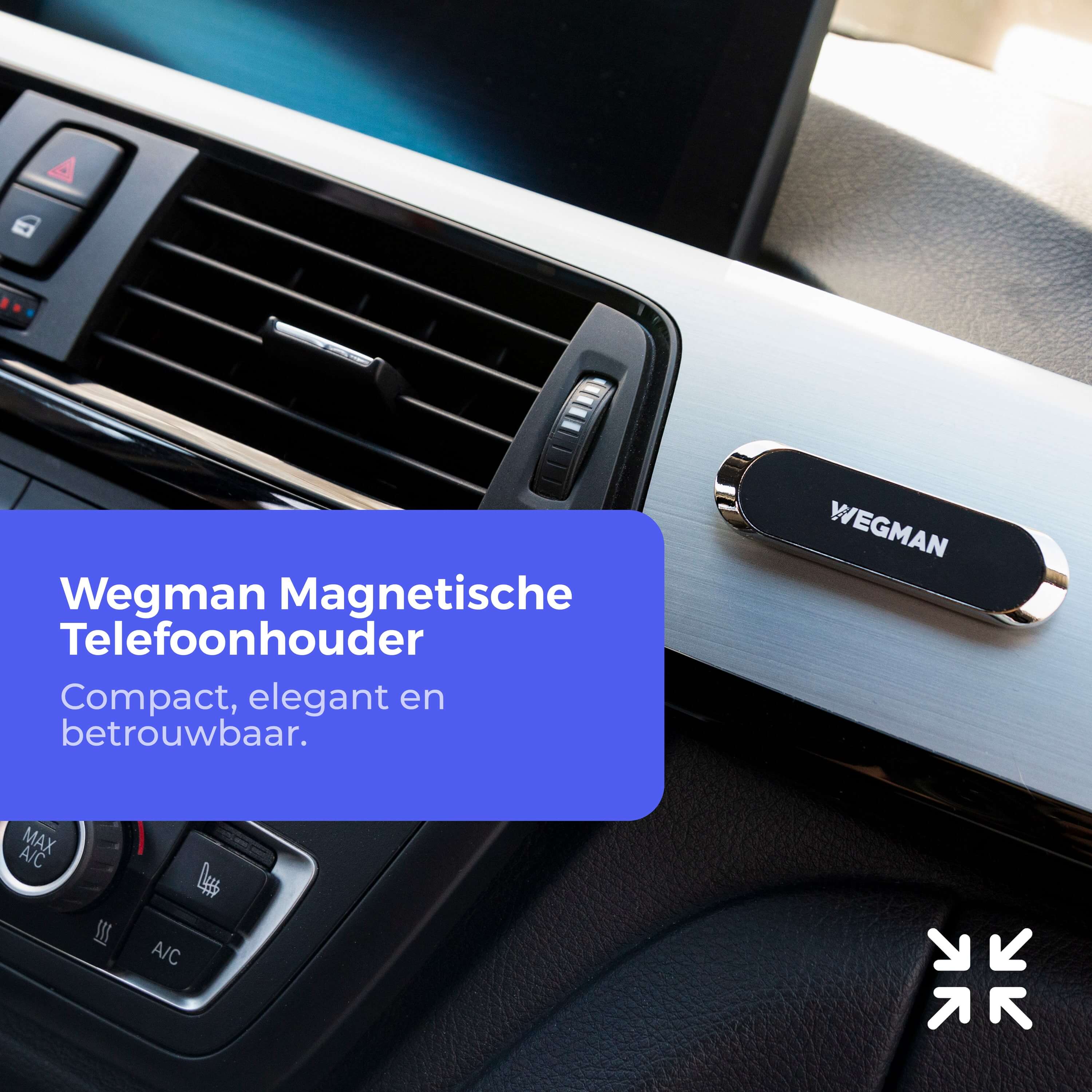 Wegman magneet autohouder lifestyle foto